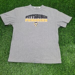 Pittsburgh-Penguins Shirt Womens XL 23x28 Arch Gray